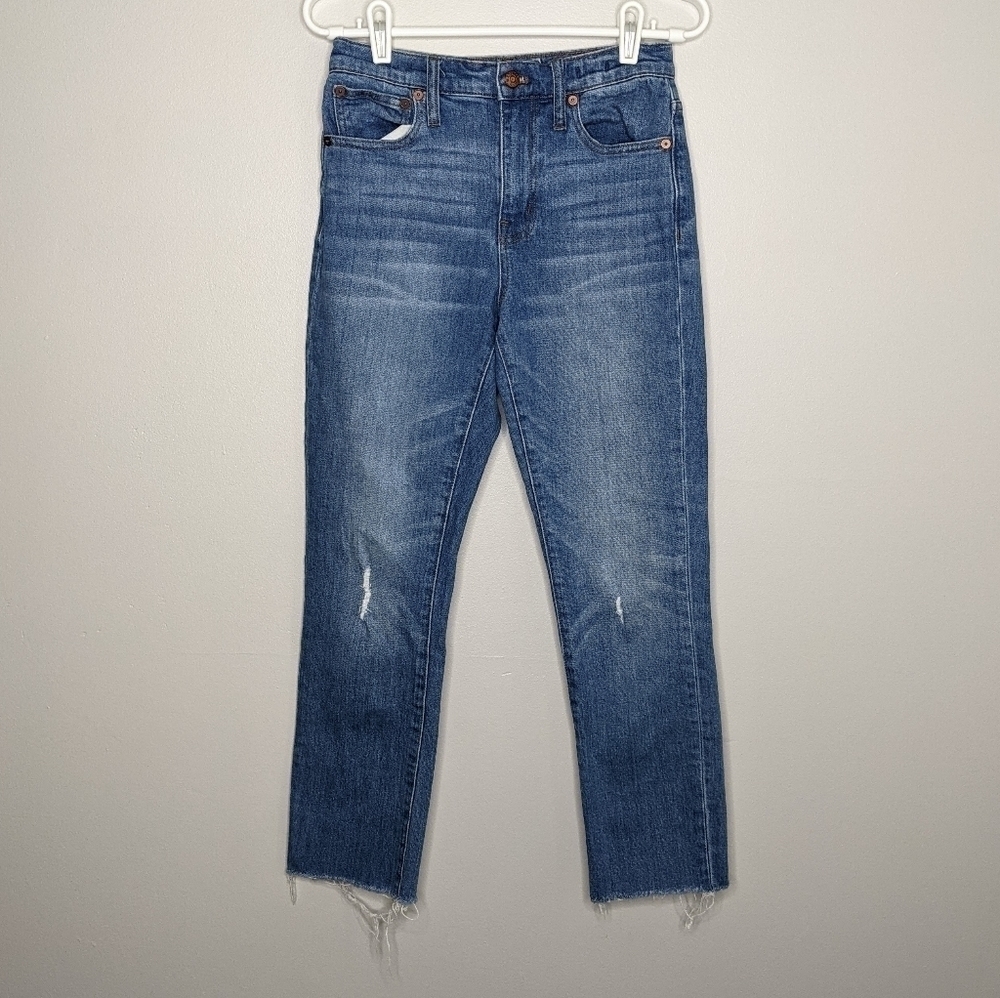 Madewell high rise slim crop boyjean 23